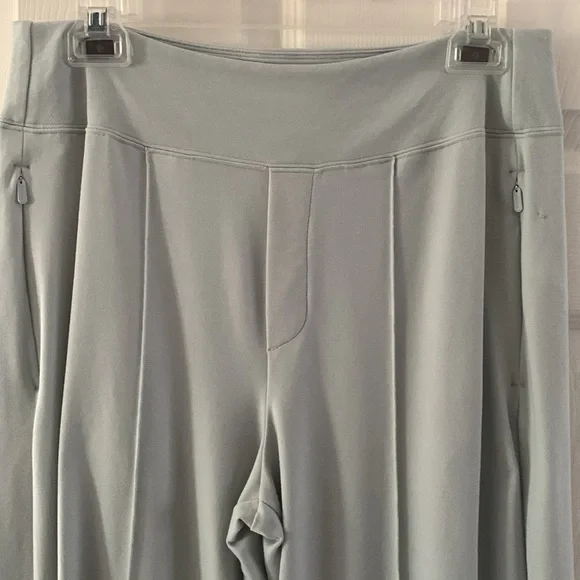 Athleta Mint Green Wide-Leg Pants with Elastic Waistband - Picture 2 of 4